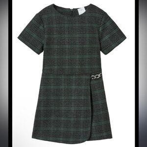 Zara girl plaid shorts jumpsuit size 11/12